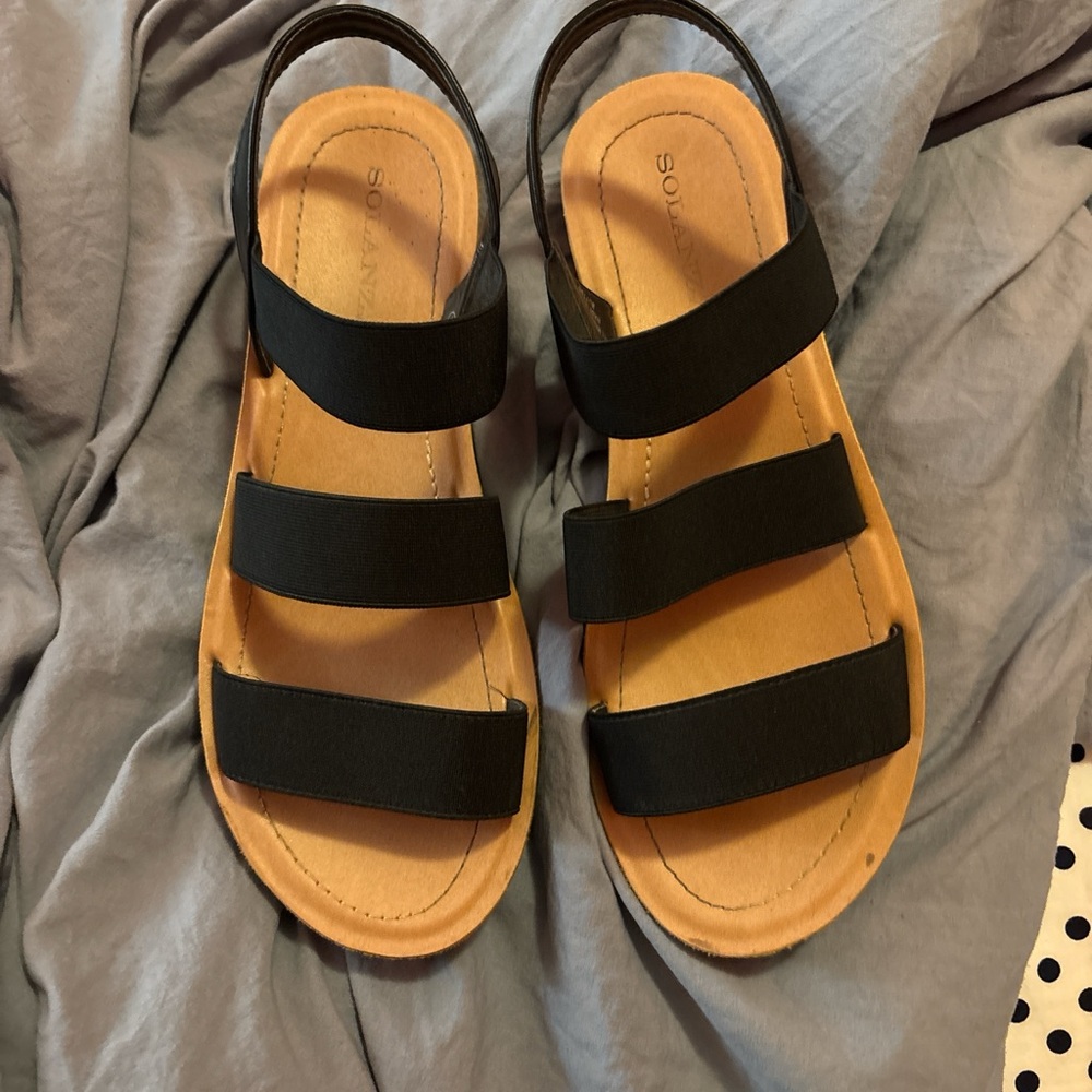 Black Sandals by Solanz